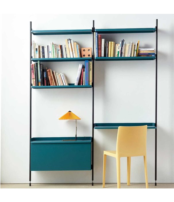 Hay  Hay Pier System - Pier combinatie 12, 2 columns blauw / zwart profielen