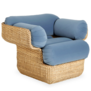 Gubi - Basket lounge chair - Sunday 002 velvet