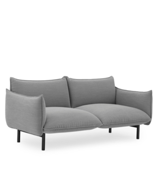 Normann Copenhagen - Ark Modular 2-seater Sofa Steelcut Trio - black base