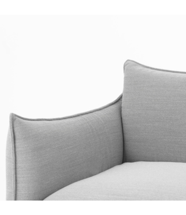 Normann Copenhagen  Normann Copenhagen - Ark armchair Canvas grey - black base