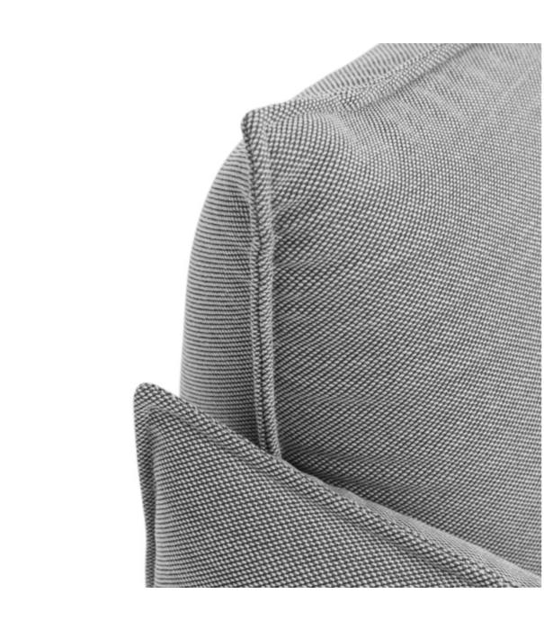 Normann Copenhagen  Normann Copenhagen - Ark armstoel Canvas grijs - zwarte voet