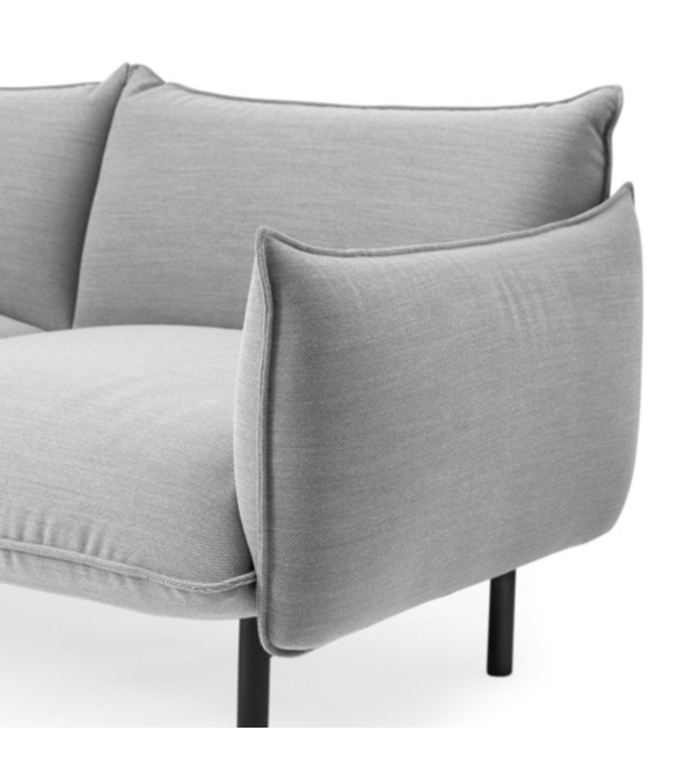 Normann Copenhagen  Normann Copenhagen - Ark armstoel Canvas grijs - zwarte voet