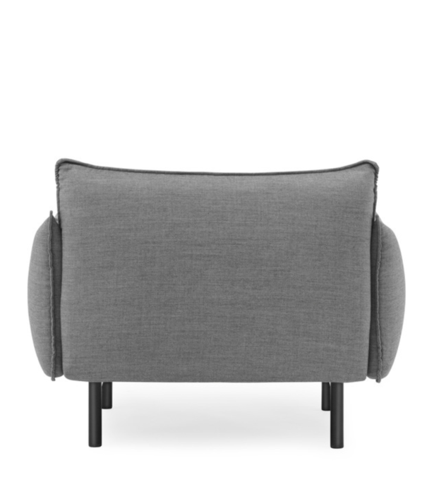 Normann Copenhagen  Normann Copenhagen - Ark armstoel Canvas grijs - zwarte voet