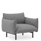 Normann Copenhagen - Ark armchair Canvas grey - black base