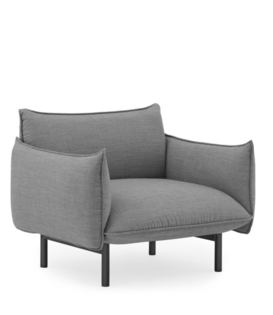 Normann Copenhagen - Ark armchair Canvas grey - black base