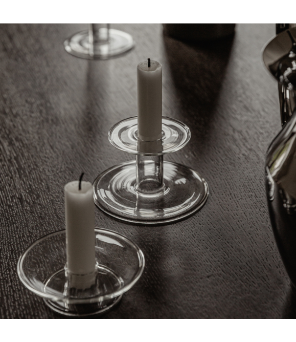 Audo Audo - Abacus candle holder clear glass