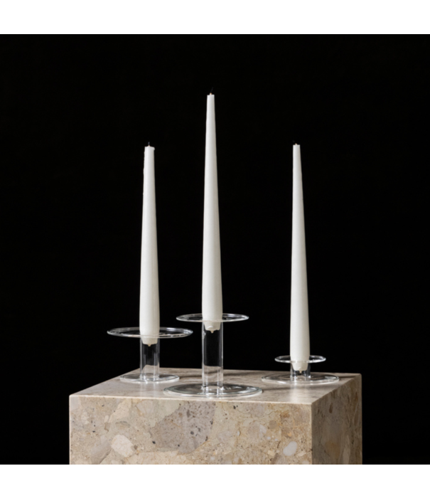 Audo Audo - Abacus candle holder clear glass