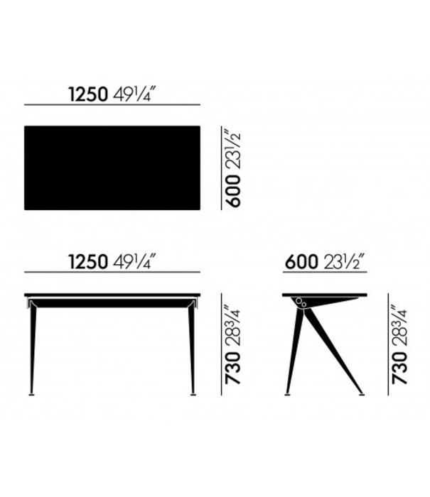 Vitra  Vitra - Compas Direction bureau Diep Zwart