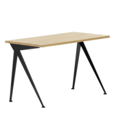 Vitra Compas Direction Desk deep black, oak top
