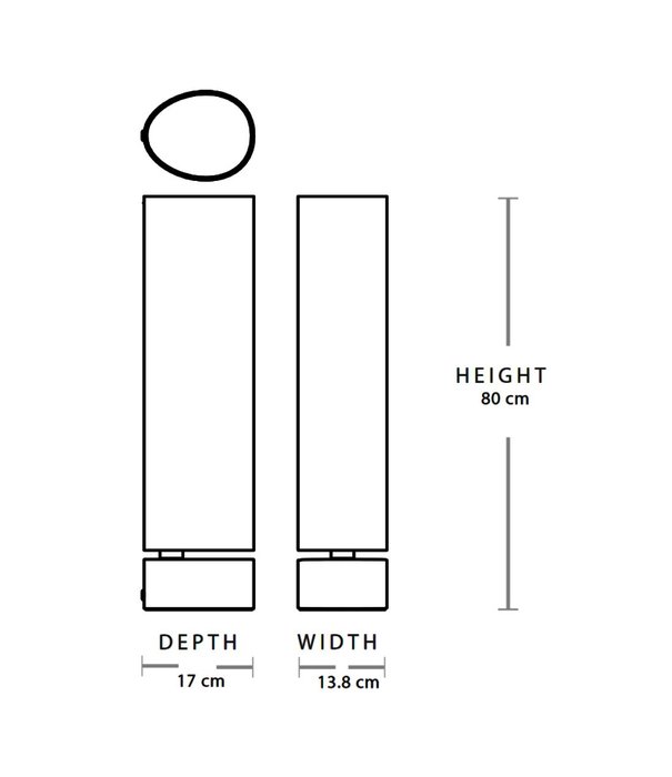 Gubi  Gubi - Unbound Floor Lamp H80 cm.