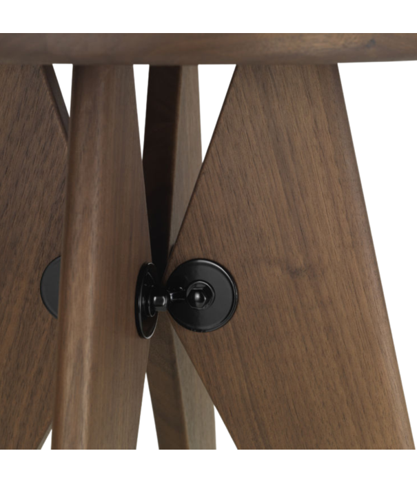 Vitra  Vitra Tabouret Bois Stool American walnut