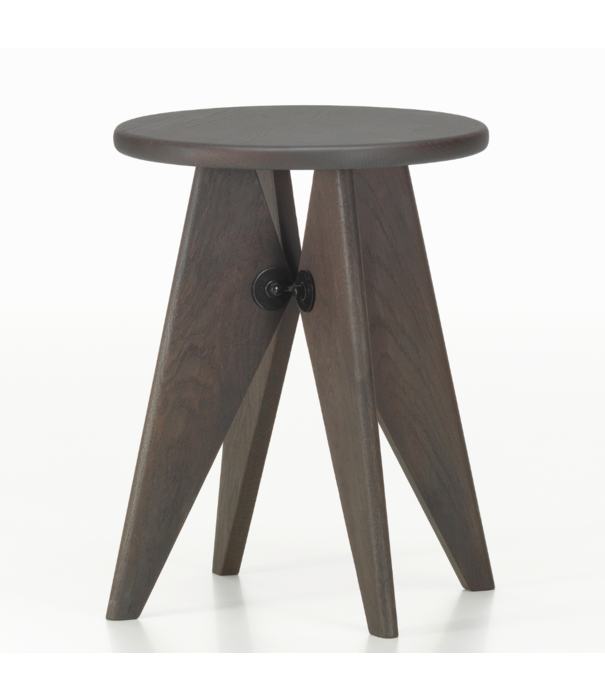 Vitra  Vitra Tabouret Bois Stool solid dark oak