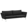 Vitra Suita 3-zits Bank Classic, nero premium F leer, gepolijst voet
