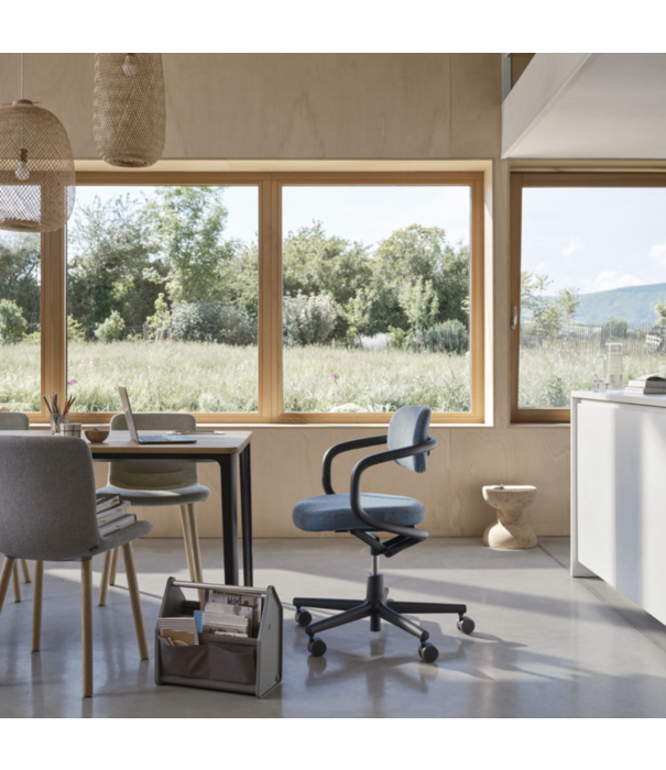 Vitra  Plate Dining Table solid oiled oak, basic dark 180cm