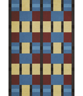 Layered Evelina Kroon Rug, After Noon Sky