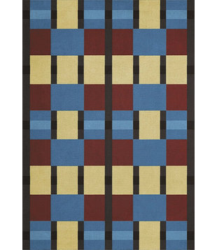 Layered Evelina Kroon Rug, After Noon Sky