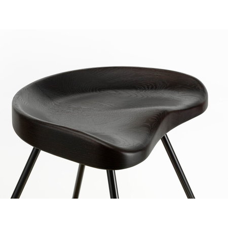 VITRA Tabouret 307 stool, dark oak