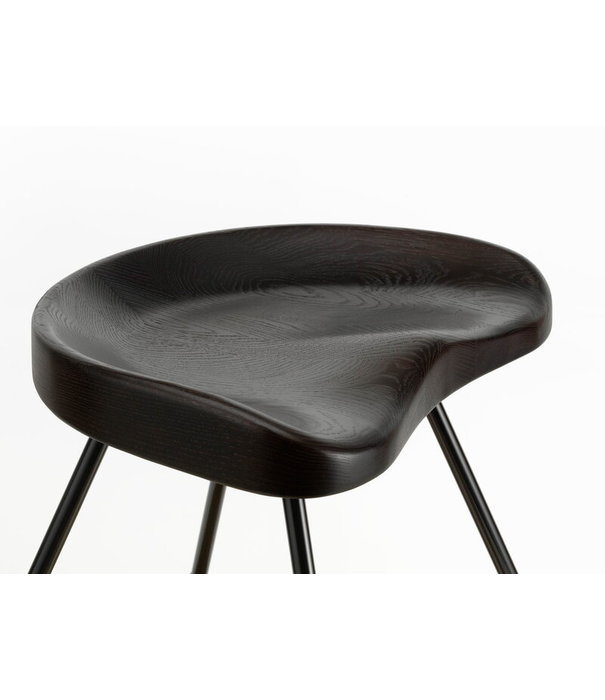 Vitra  Vitra Tabouret No.307 Kruk massief donker eiken