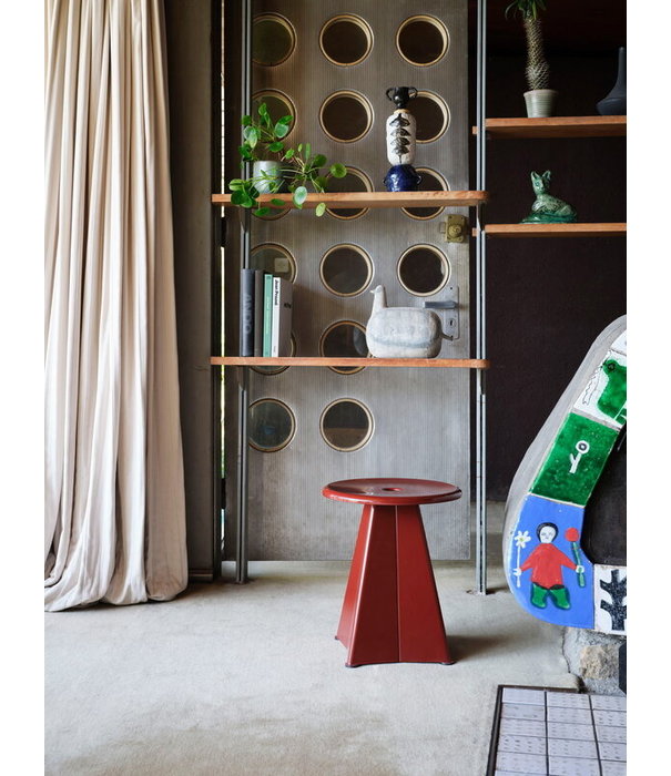 Vitra  Vitra Tabouret Métallique Stool Japanese Red