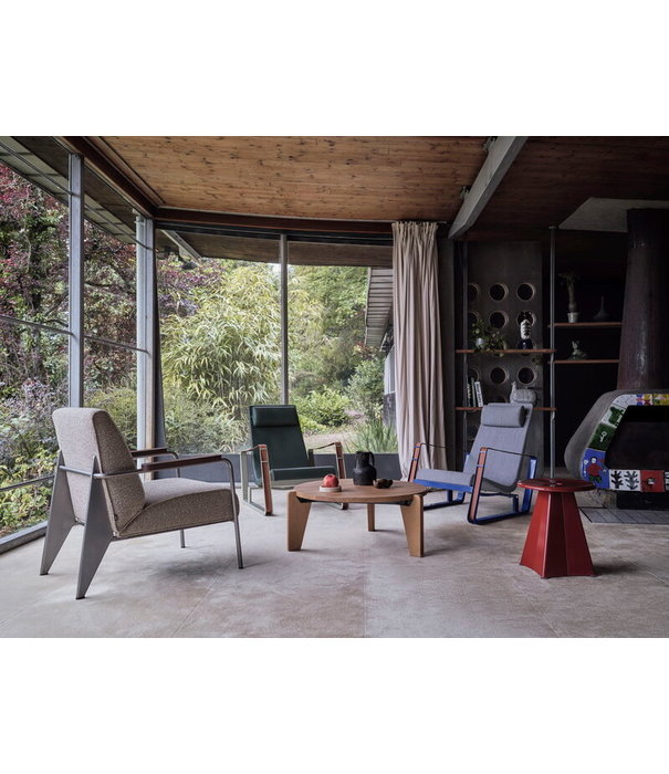 Vitra  Vitra Tabouret Métallique Kruk Japanese Red