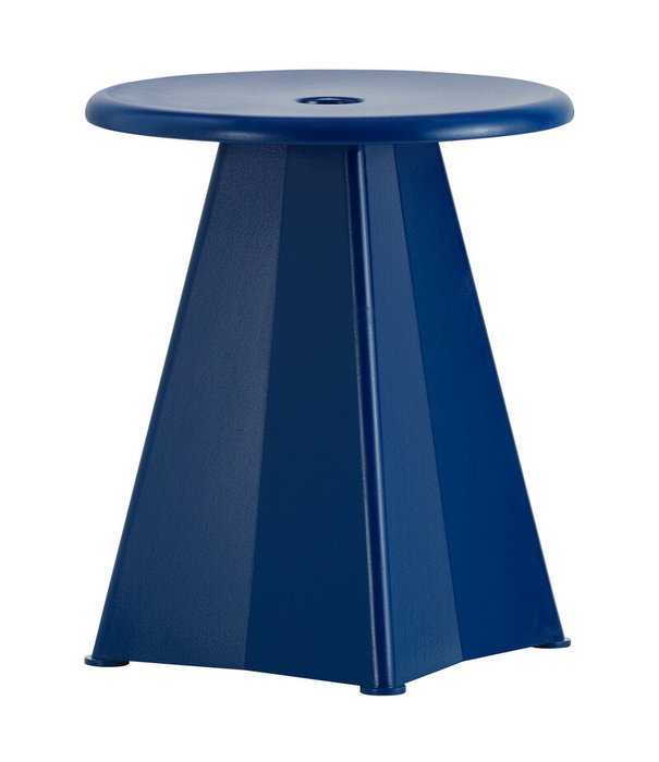 Vitra  Vitra - Tabouret Métallique stool, Prouvé Bleu Marcoule
