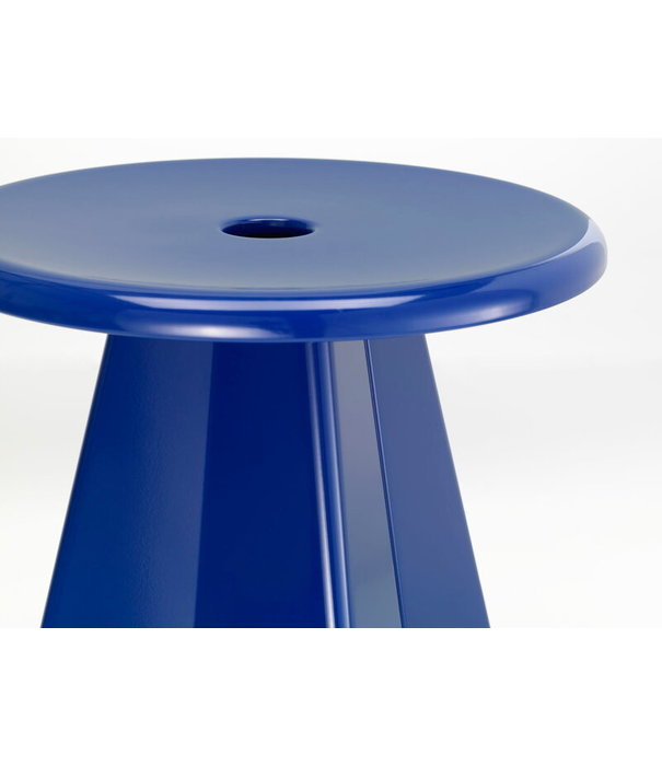 Vitra  Vitra - Tabouret Métallique stool, Prouvé Bleu Marcoule