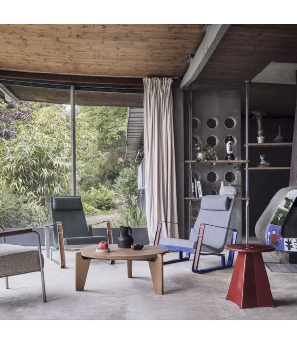 Vitra  Vitra Tabouret Métallique Kruk Prouve Bleu Marcoule