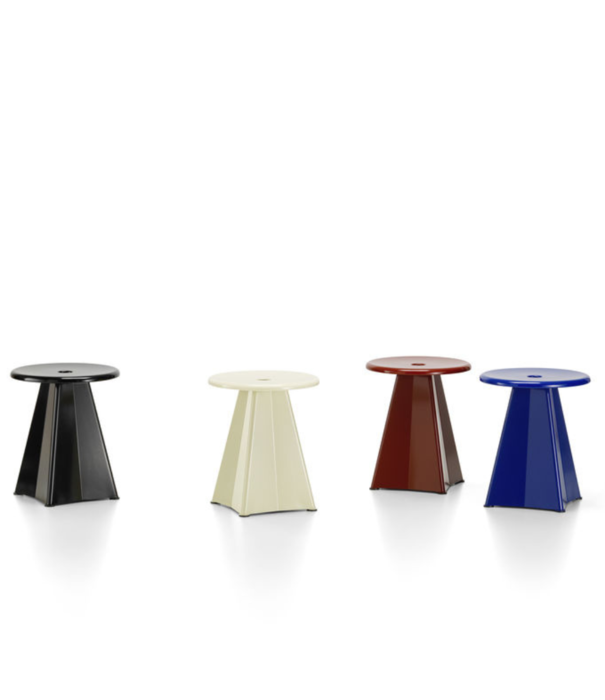 Vitra  Vitra - Tabouret Métallique stool, Prouvé Bleu Marcoule