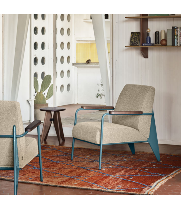 Vitra  Vitra Fauteuil de Salon armstoel -Leer Sand 71