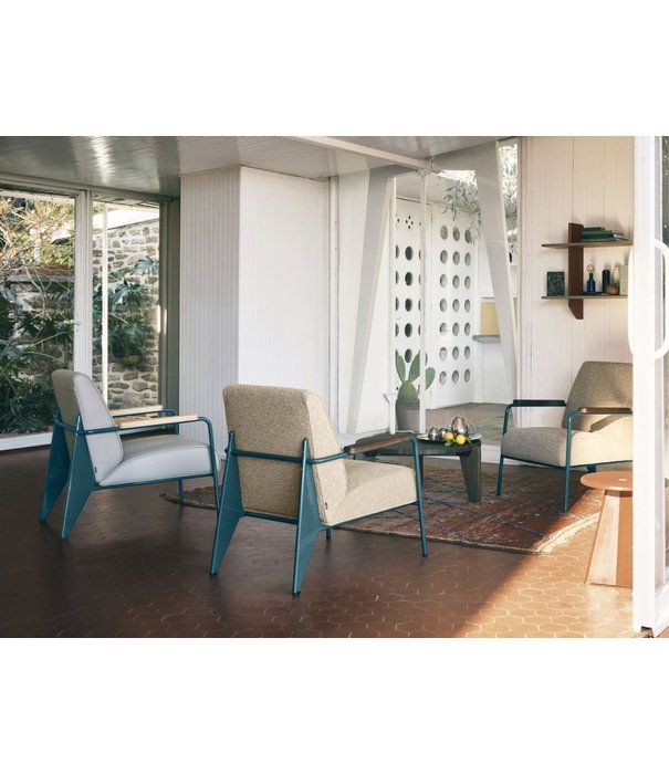 Vitra  Vitra Fauteuil de Salon armstoel -Leer Sand 71