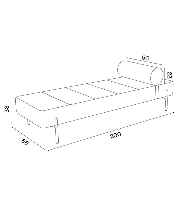 Northern  Northern -Day Bed / Sofa bed- - Frame Black