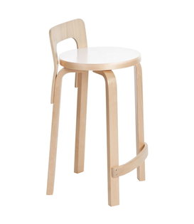 Artek - High Chair K65 kruk - zitting wit laminaat