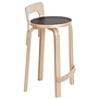 Artek - Aalto High chair K65 black -linoleum