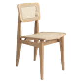C-Chair stoel hout - Frans riet