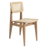 Gubi - C-Chair stoel hout - Frans riet