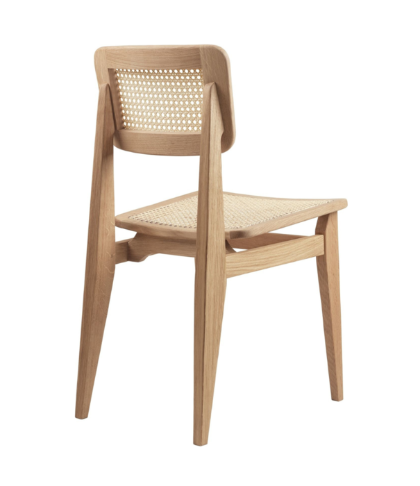 Gubi  Gubi - C-Chair stoel hout - Frans riet