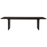Gubi Private Dining Table brown/black ash