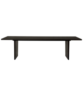 Gubi - Private dining table brown/black 260 cm.