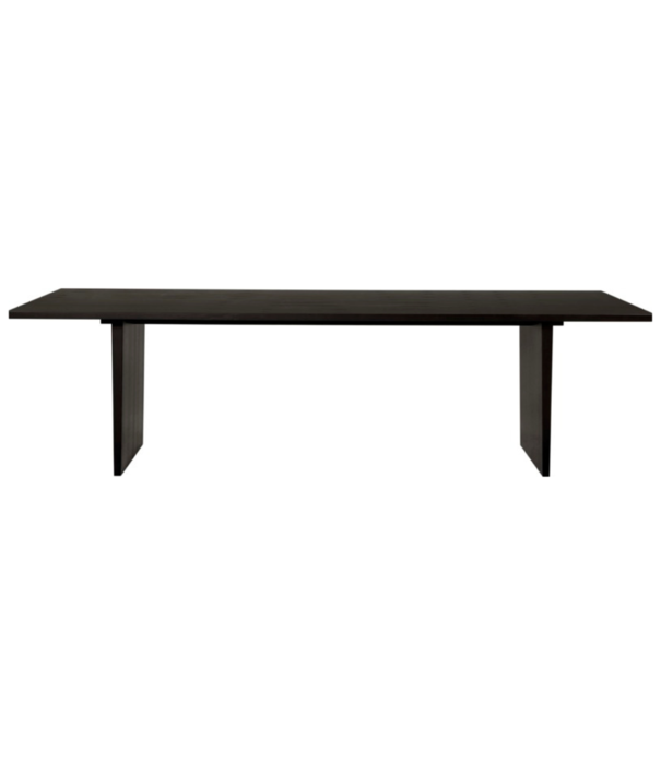 Gubi  Gubi - Private eettafel bruin/zwart essen L260 cm.