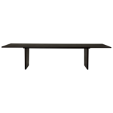 Gubi - Private Dining Table brown/black ash