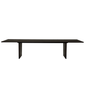 Gubi - Private Eettafel bruin/zwart essen L320