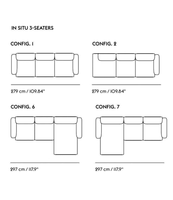 Muuto In Situ 3-zits Bank config 3, Ecriture 240