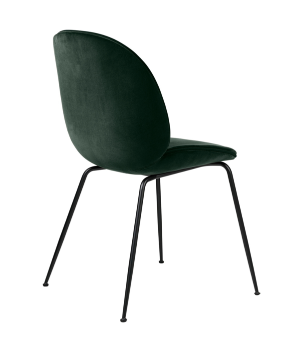 Gubi  Gubi Beetle Dining Chair Emerald green velvet, base black
