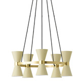 Audo - Collector Chandelier 5 crème  Ø66,5