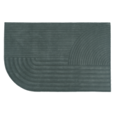 Muuto - Relevo rug dark green wool