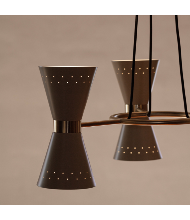 Audo Audo - Collector Chandelier 5 crème  Ø66,5