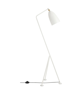 Gubi -   Gräshoppa vloerlamp glossy alabaster wit