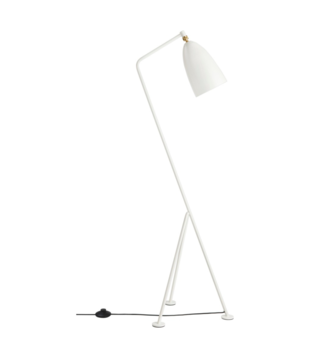Gräshoppa Vloerlamp Alabaster Wit Glossy