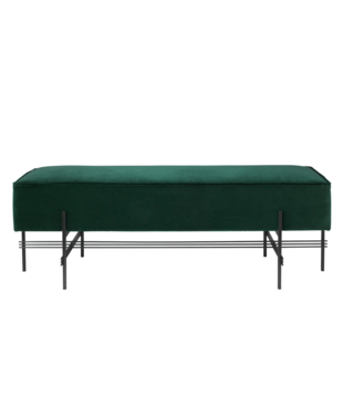 Gubi - TS pouf upholstered rectangular 120 x 40