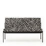 Artek - Kiki 2-seater Sofa - zebra upholstery